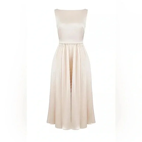 HOUSE OF CB 'Shayla' Vintage Cream Midi Dress - Picture 4 of 5